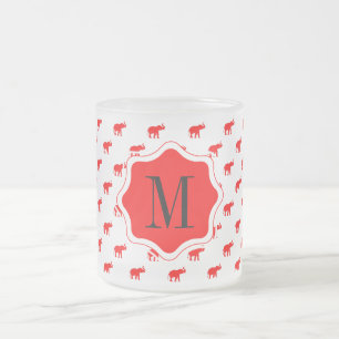 Tasse Givré Éléphant rouge blanc de polkadot