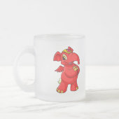 Tasse Givré Elephante rouge joyeux (Gauche)