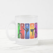 Tasse Givré Emblème multicolore de karaté (Gauche)
