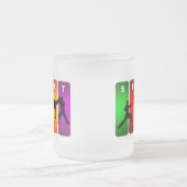 Tasse Givré Emblème multicolore de karaté (Centre)