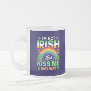 Tasse Givré embrassez-moi quand même irish humour design-63942