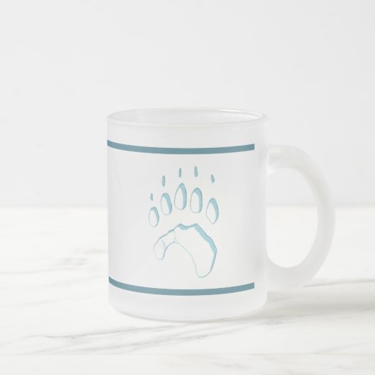 Tasse Givré Empreinte de patte d'ours polaire (Droit)