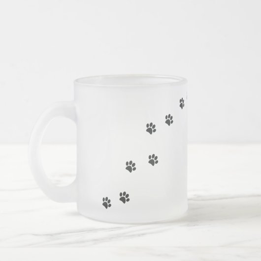 Tasse Givré Empreintes de pattes (Gauche)