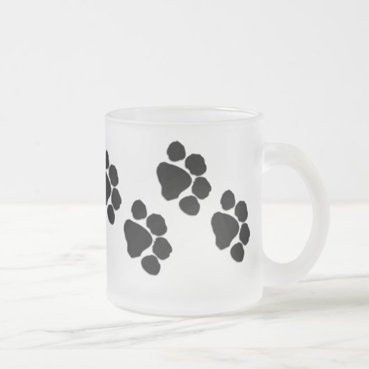 Tasse Givré Empreintes de pattes animaux (Droit)
