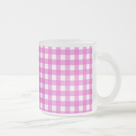 Tasse Givré En vichy rose (Droit)