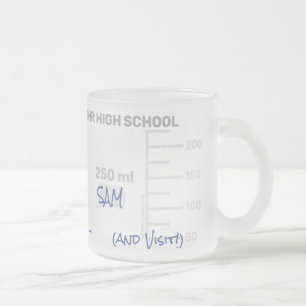 Tasse Givré Enseignant en sciences, labo de bécher cadeau de d