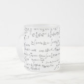 Tasse Givré Équations //de maths écrites par main (Devant gauche)