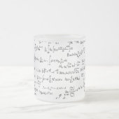 Tasse Givré Équations //de maths écrites par main (Centre)