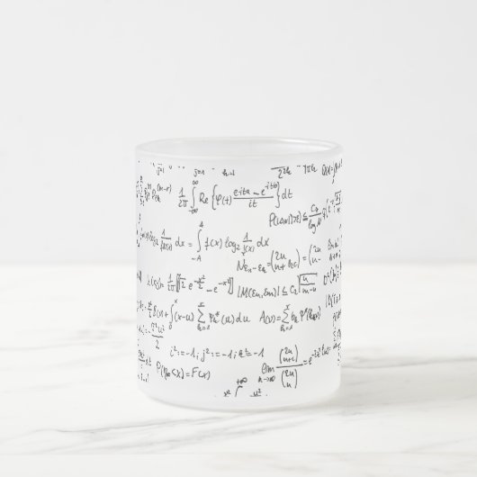 Tasse Givré Équations //de maths écrites par main (Centre)