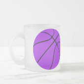 Tasse Givré Équipe de basket-ball violet personnalisée Sports (Gauche)