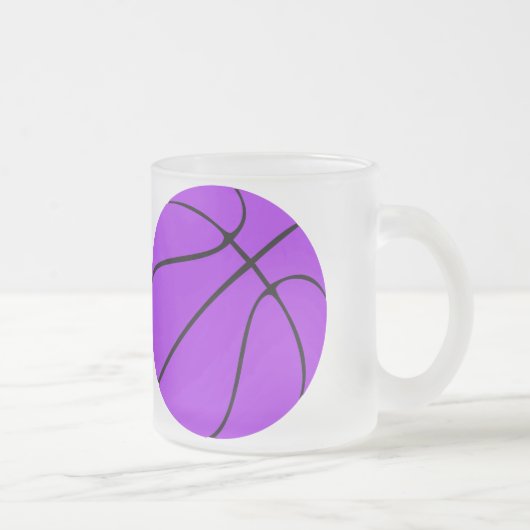 Tasse Givré Équipe de basket-ball violet personnalisée Sports (Droit)