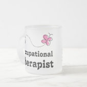 Tasse Givré Ergothérapiste mignon rose (Devant gauche)