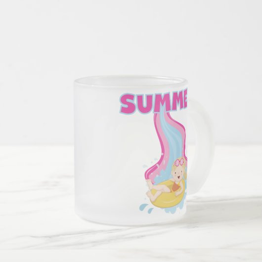 Tasse Givré Été blond de fille (Devant droit)