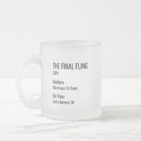 Étiquette de musée minimal chic pour cadeau de fêt