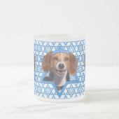 Tasse Givré Étoile de David de Hanoukka - beagle (Centre)