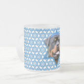 Tasse Givré Étoile de David de Hanoukka - rottweiler (Devant gauche)