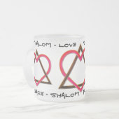 Tasse Givré Étoile de l'amour de David (Devant gauche)