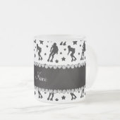 Tasse Givré Étoiles blanches nommées faites sur commande de (Devant droit)