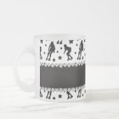Tasse Givré Étoiles blanches nommées faites sur commande de (Gauche)
