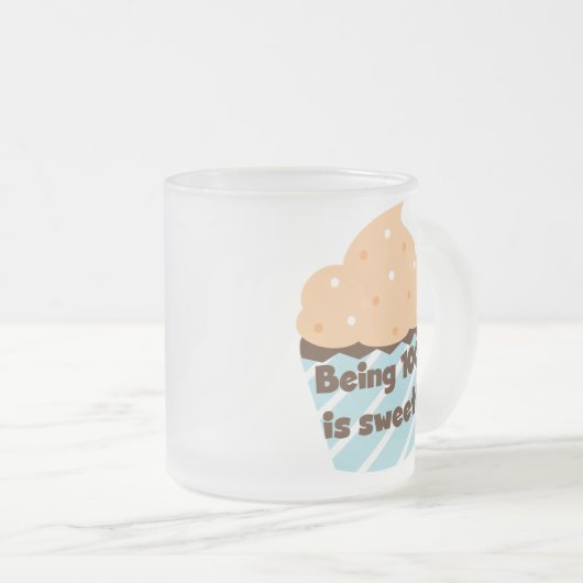 Tasse Givré Être 100 est T-shirts et cadeaux doux (Devant droit)