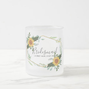 Tasse Givré Être ma demoiselle d'honneur Fleuriste servante re
