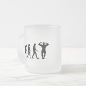 Tasse Givré Évolution du culturisme (Devant gauche)