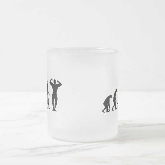 Tasse Givré Évolution du culturisme (Centre)