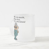 Tasse Givré Exercice, poussée, humour de saut (Devant gauche)