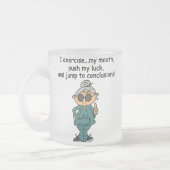 Tasse Givré Exercice, poussée, humour de saut (Gauche)