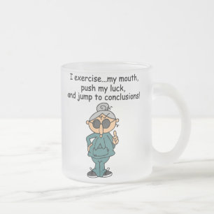 Tasse Givré Exercice, poussée, humour de saut