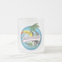 explorer le fabuleux logo Argentine Carte postale