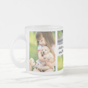 Tasse Givré Faites votre propre collage photo et texte