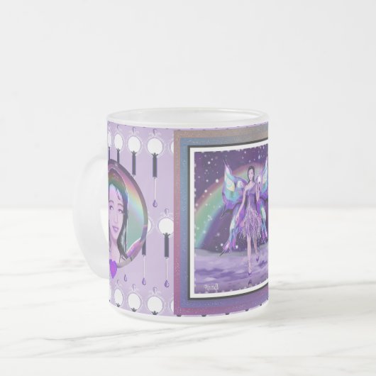 Tasse Givré Fée de pluie violette (Devant gauche)