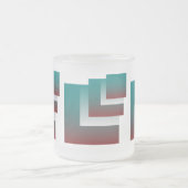 Tasse Givré Fenêtres en blanc bordeaux turquoise (Centre)