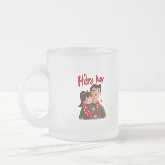 Tasse Givré Fête des pères de héros (Gauche)