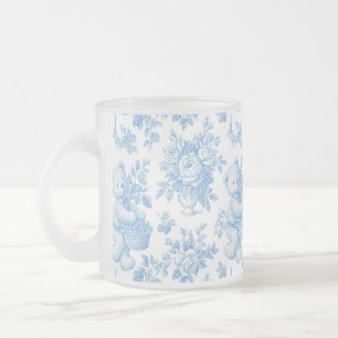 Tasse Givré Fête Prénatale Ours Floral Toile de Jouy Française