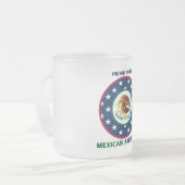 TASSE GIVRÉ FIER D'ÊTRE MEXICAIN AMÉRICAIN (Devant gauche)