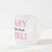 Tasse Givré Fier Tante Bébé Fille T-shirts et cadeaux (Devant droit)