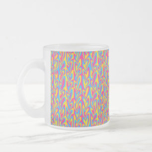 Tasse Givré Fière Fierté Pansexuelle Groovy Trippy Squiggly Qu