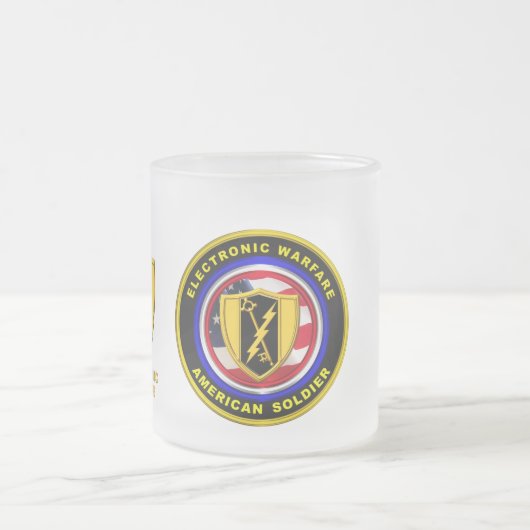 Tasse Givré Fière guerre électronique des anciens combattants (Centre)