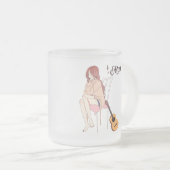 Tasse Givré Fille avec la guitare, fille anime (Devant droit)