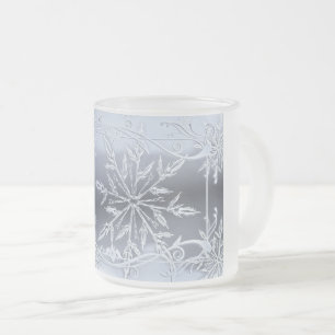 Tasse Givré Flacon de neige en argent givré