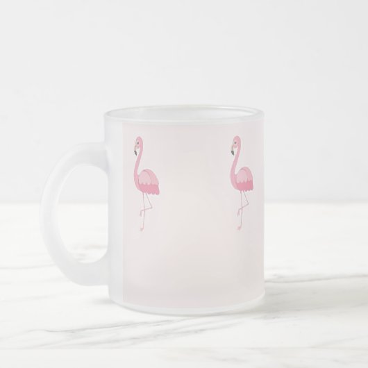 Tasse Givré Flamingo à pied rose pâle (Gauche)