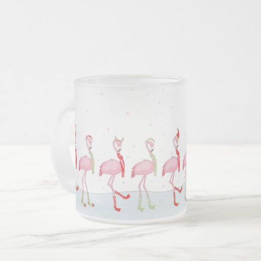 Tasse Givré Flamingo de Noël (Devant gauche)