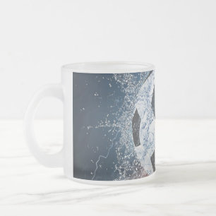 Tasse Givré Flamme Football/Balle de Football Jeu d'oreiller