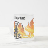Tasse Givré Flammes de département du feu (Devant gauche)
