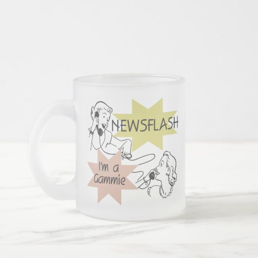 Tasse Givré Flash d'information je suis des T-shirts et des (Gauche)