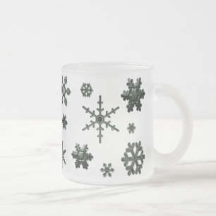 Tasse Givré Flèches de neige géométriques - Forêt