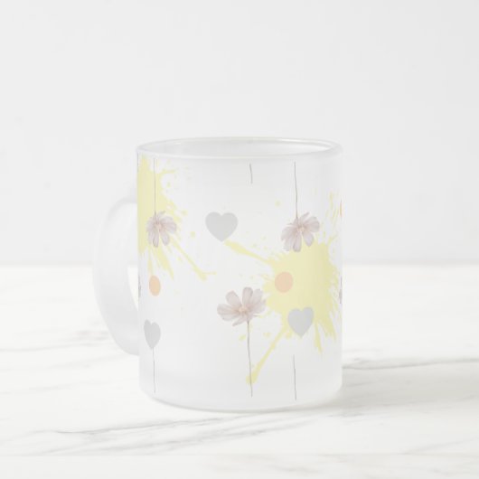 Tasse Givré fleur (Devant gauche)