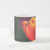 Tasse Givré Fleur de tulipe rouge (Devant gauche)